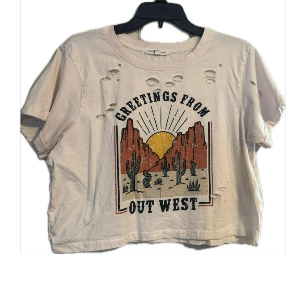 Greetings From Out West - Crop Top